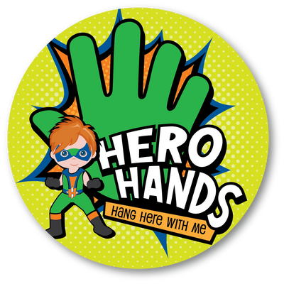 Hugo our Hero Hands Decal-toddler tints