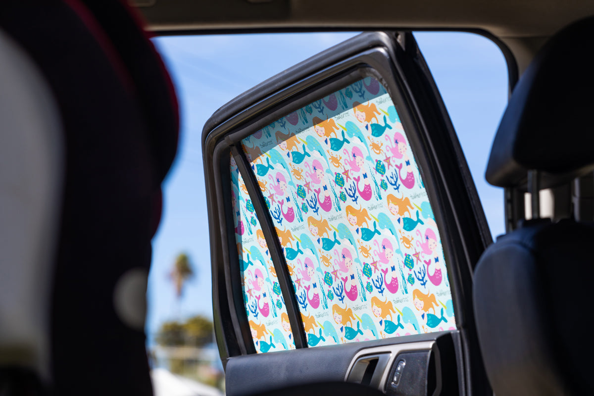 tints for car windows, car window shades for kids, sun protection products, safety solutions for your family, the funky car window shade, toddler tints, hero hands, babiators, sunglasses for kids, hats for babies, swim hats for kids, swim hats for babies,