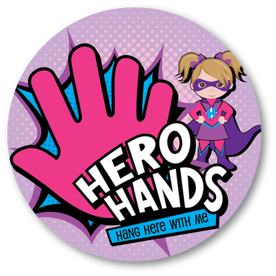 Hallie our Hero Hand Decal-toddler tints
