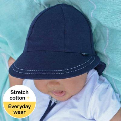 Navy Bedhead Legionnaire Hat-toddler tints